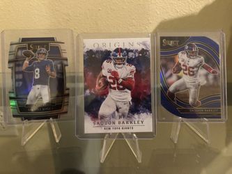 NFL Football Cards New York Giants Saquan Barkley And Daniel Jones Concourse Select