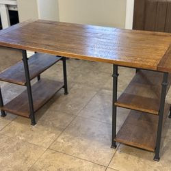 Rustic Wood  x Iron Desk