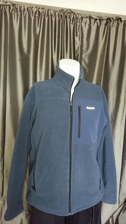 Men's L Reebok fleece jacket blue zippered