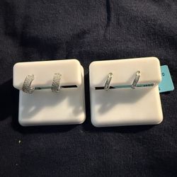 Moissanite Hoops Earrings Bundle