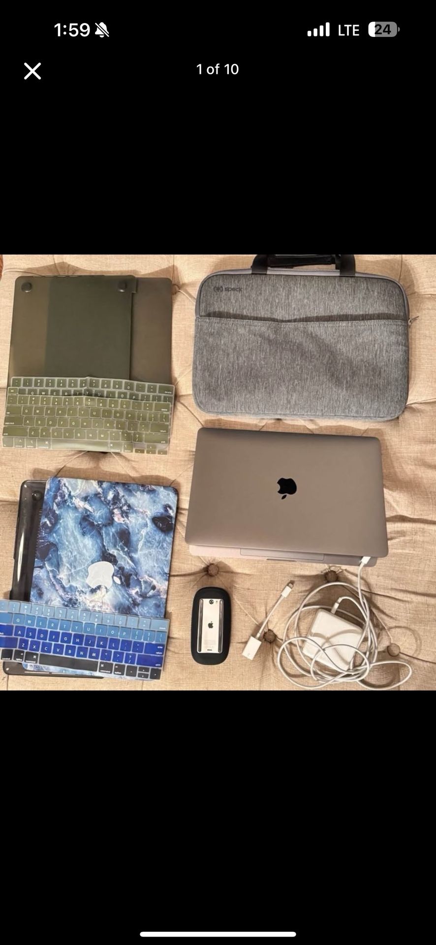 Apple Macbook Pro 13” Bundle- Magic Mouse, Laptop Bag, Charger, Adapter, & Cases