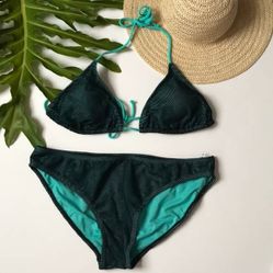 Mesh black green bikini 👙 Swimsuit Bathing-suit
