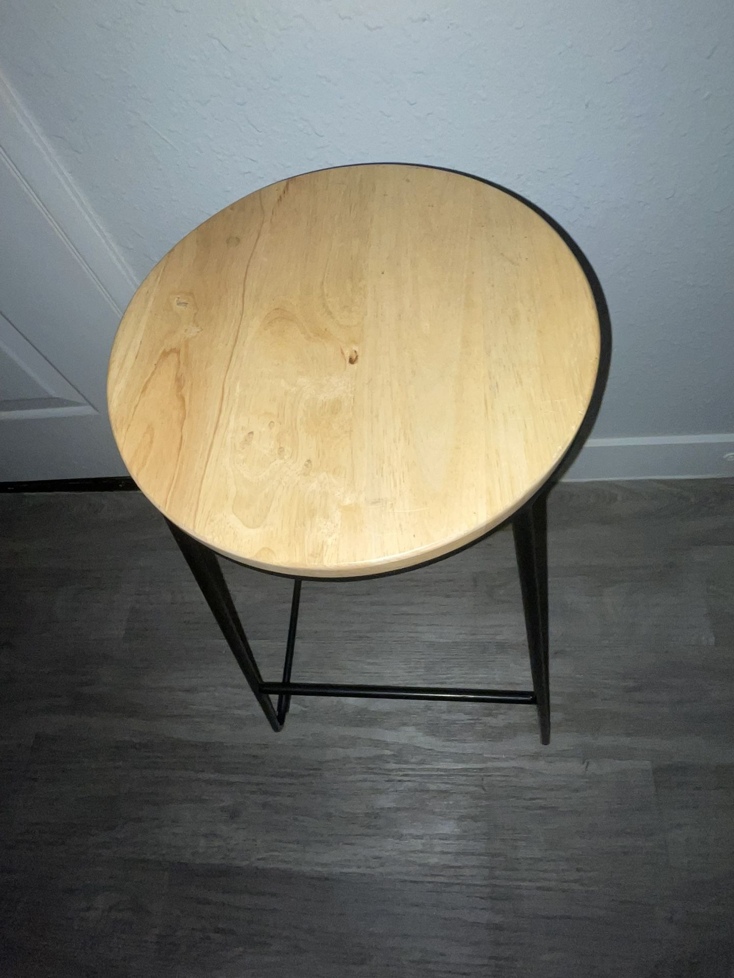 Set Of 3 Wooden Bar Stools For Island