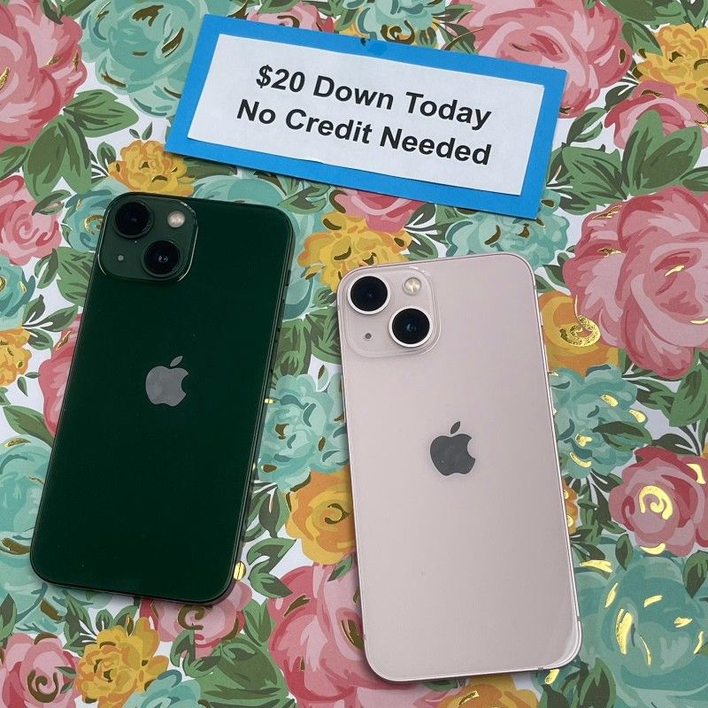 Apple IPhone 13 Mini Unlocked 5G - PAYMENTS AVAILABLE ONLY $25 DOWN/20% OFF ON WINDOW LAPTOPS 