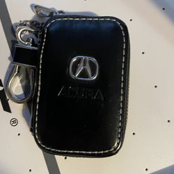 Leather Acura key holder