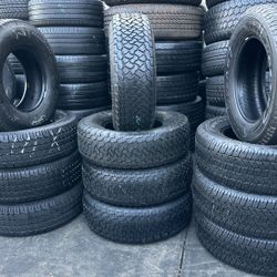 265/70R16 BFGOODRICH A SET OF FOUR USED TIRES 