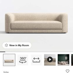 New Crate and Barrel Contour Sofa Couch $2499 in stores now 