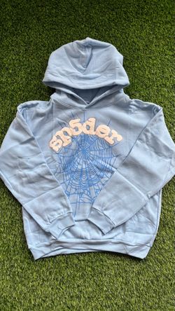 Sp5der Light Blue Hoodie
