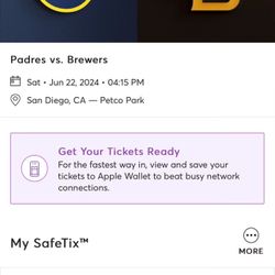 Padres V Brewers 6/22