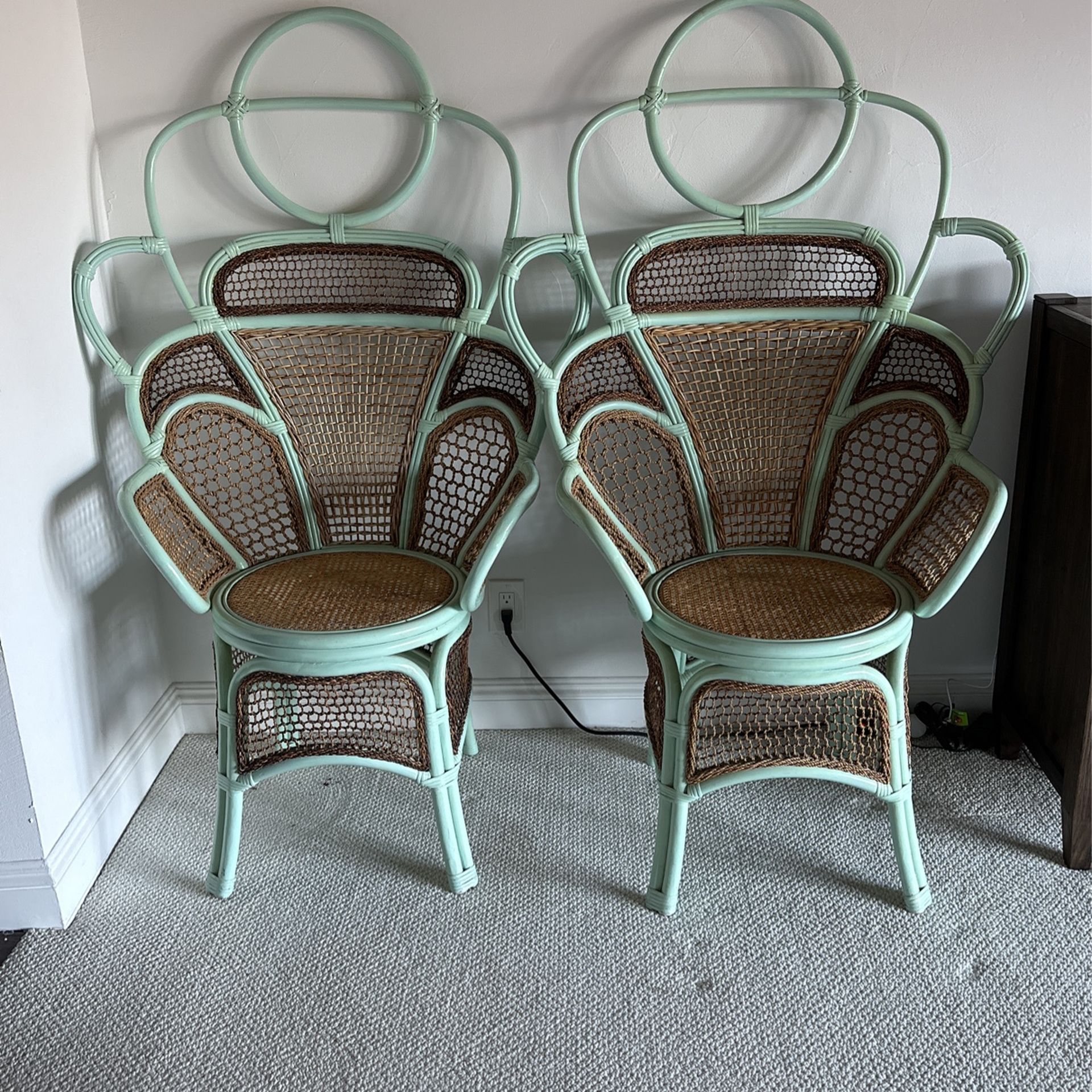 Set of Peacock Chairs
