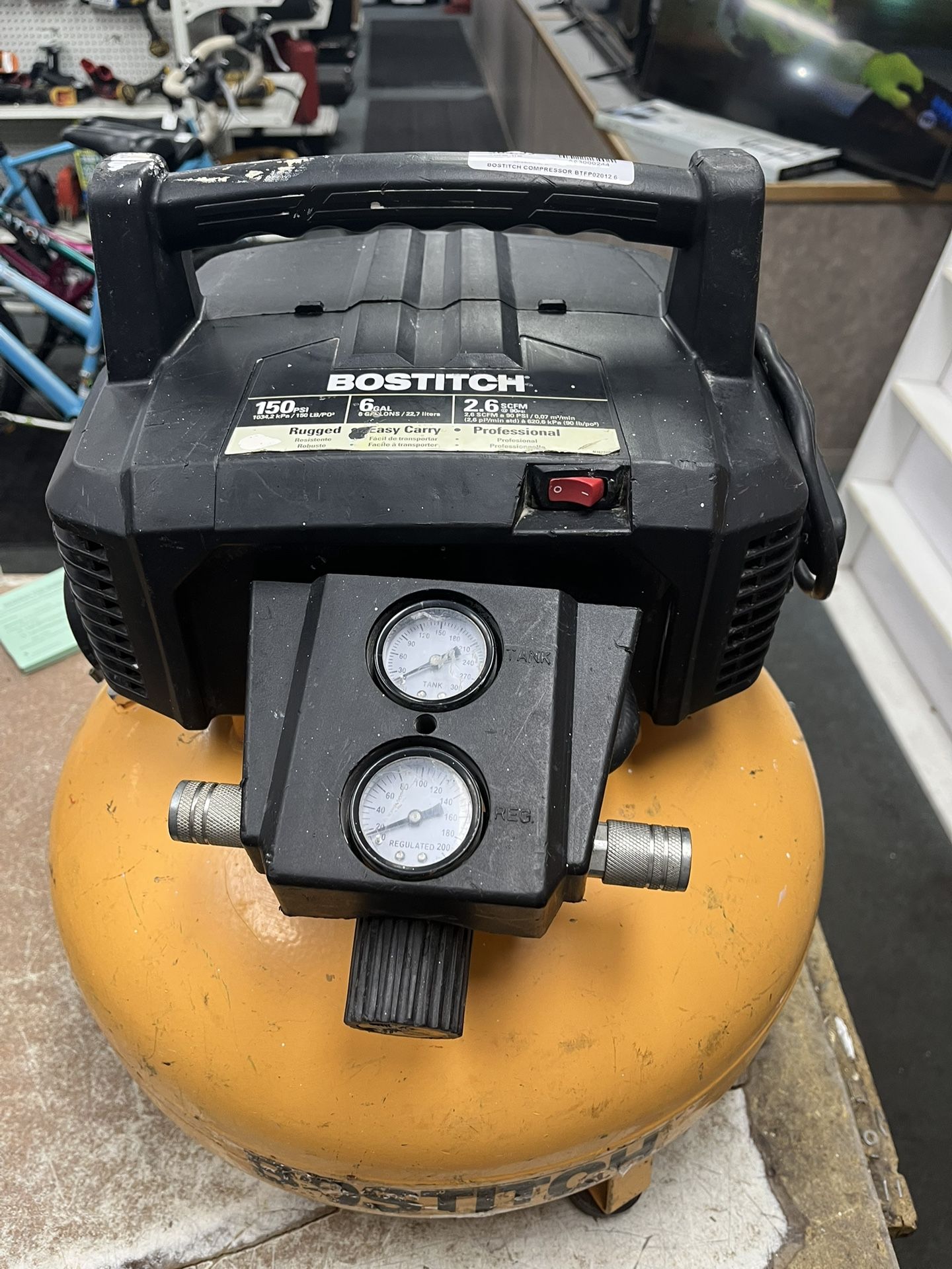 Bostitch Air Compressor 6gal (A(contact info removed)4)