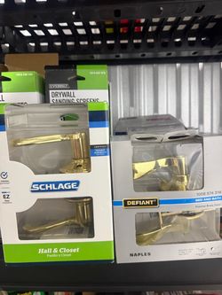 SCHLAGE HALL/CLOSET BRIGHT BRASS LEVLER (10$ each
