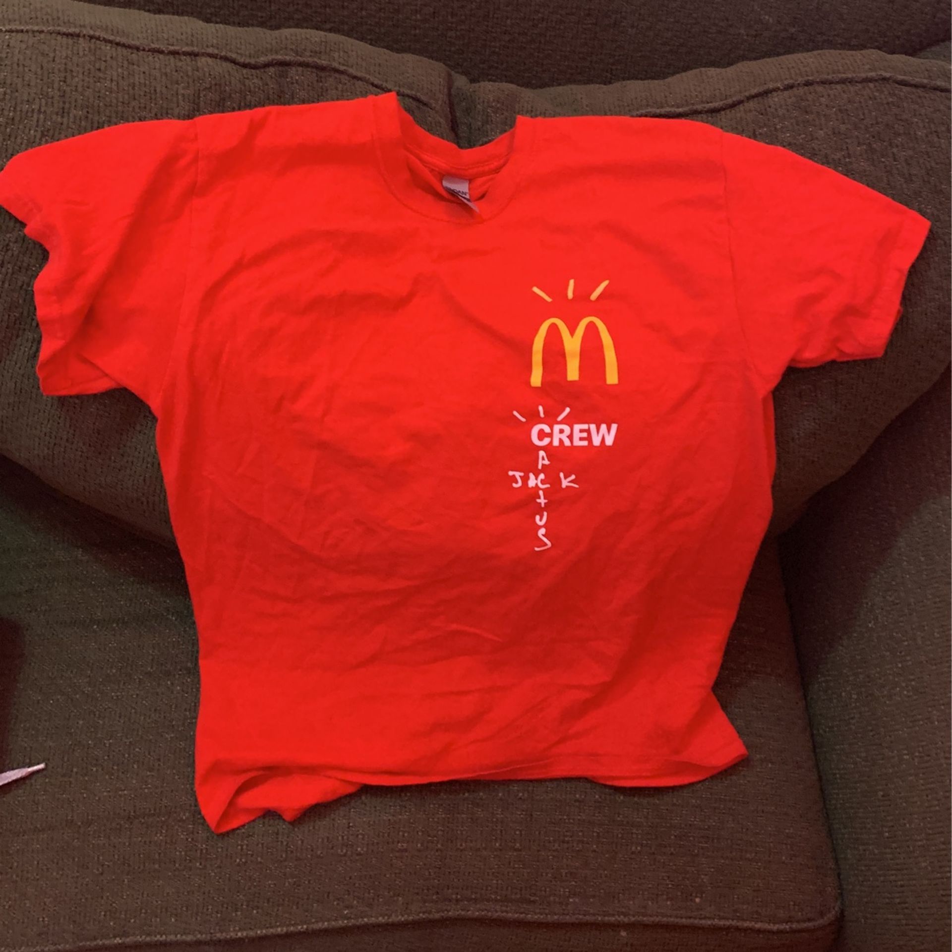 Official Mcdonalds Travis Scott Collab Crew Shirt (Large)