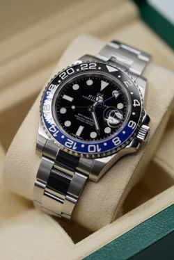 Rolex GMT Batman ref 126710BLRN 2015 Watch and Card / Full Links