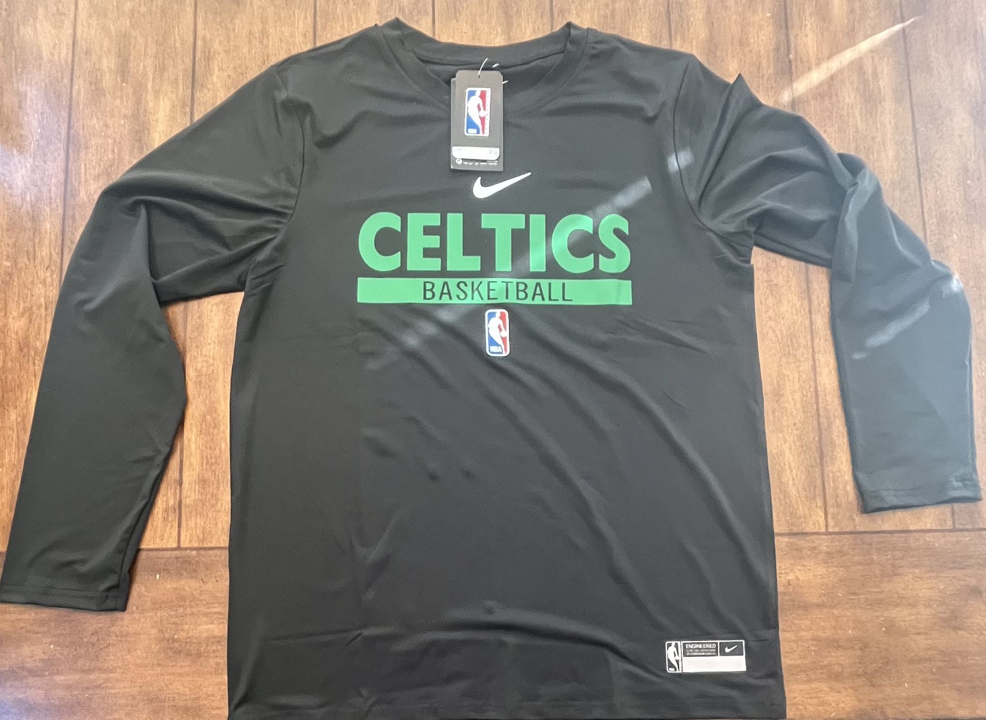 Boston Celtics Adult XL Dri-Fit LONG SLEEVE -NWT