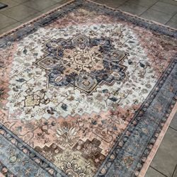 Vintage style  premium Persian model washabke area rug - G55 - 8x10 feet 