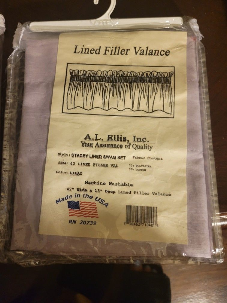 Lilac Window Curtain Valance