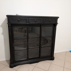 Wood & Glass Display  Cabinet