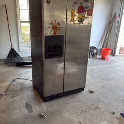 Large Stainless Steel Fridge 