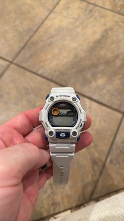 Casio G-Shock G-7900A white digital watch 200m tide moon