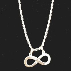 Silver .925 Chain W Infinity Pendant