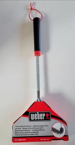 Weber 18" three sided grill brush
