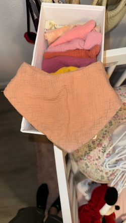 Baby Muslin Bibs 10 Ct