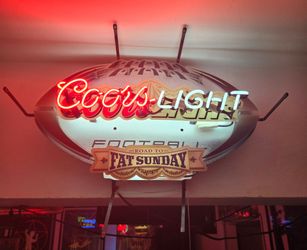 Coors Light Vintage Football Bar Mancave Neon Sign
