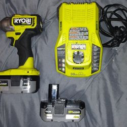 Ryobi 3 pc Impact Drill Set