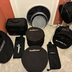 Drum Set Stuff: Pedal Case, Bags, Mesh Heads, Stand