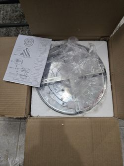 new Modern 11.8" Crystal Chandelier Flush Mount Ceiling Light Fixture