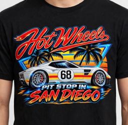 Hot Wheels Pit Stop San Diego Black T-Shirt