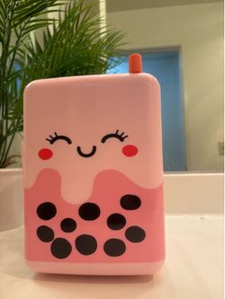 Mini boba tea skincare fridge