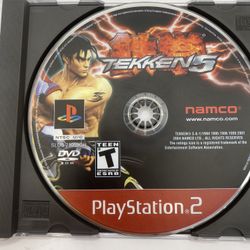 TESTED - Tekken 5 PlayStation 2 PS2, Game Disc Only Authentic 