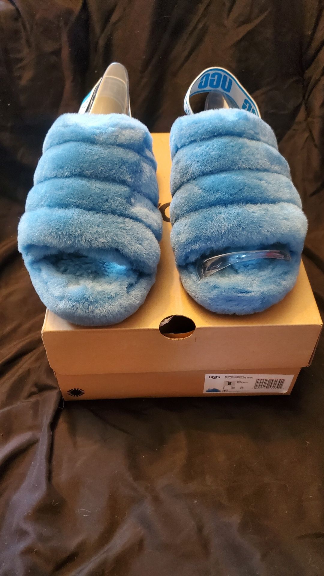 UGG Blue Slides