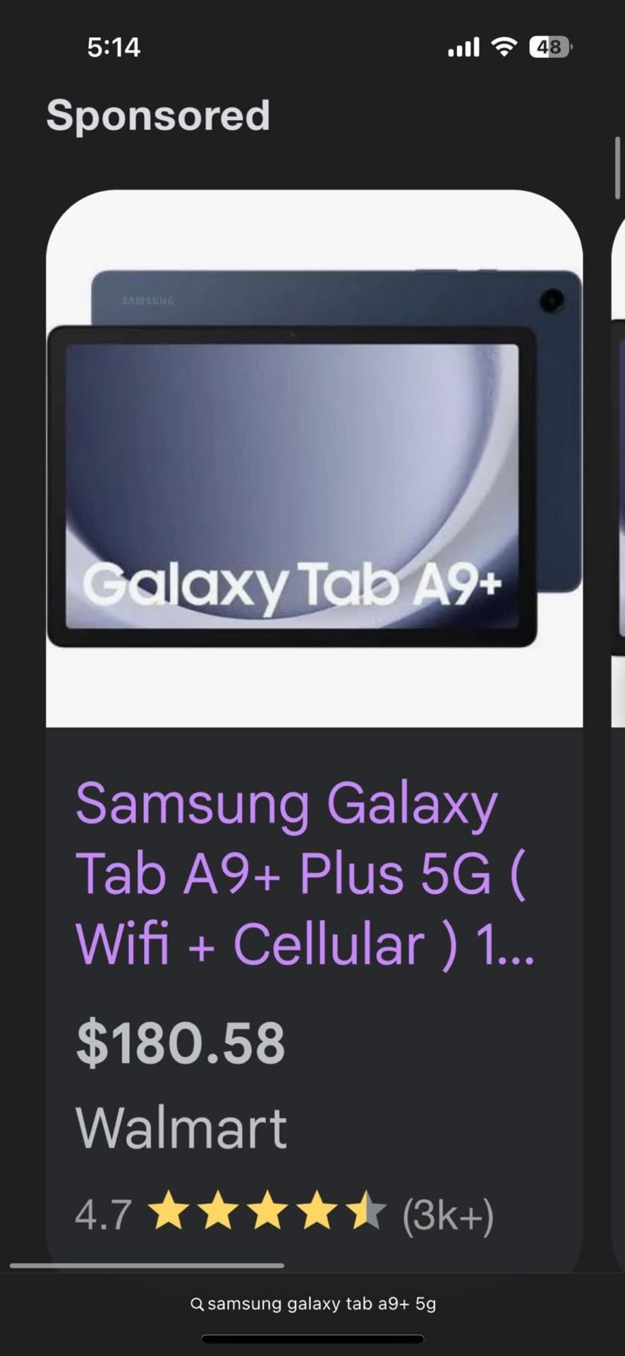 Samsung Galaxy tab A9+