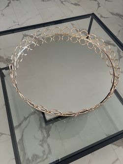 Gold mirror tray new