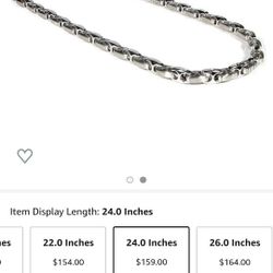 Stainless Steel Nitrogen Men's Necklace Chain