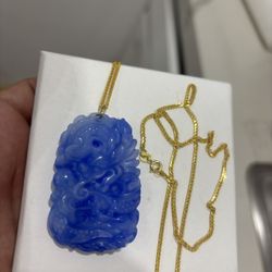 Good Luck Dragon Jade Charm With Franco 