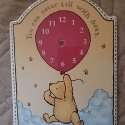 Adorable Classic Pooh Ceramic CLock Plate