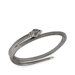 Gucci Men’s Bracelet GGard Snake Motif Sterling Silver Bracelet