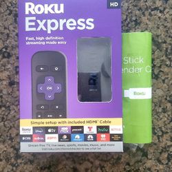 Roku Express With HdMI Extender NEW