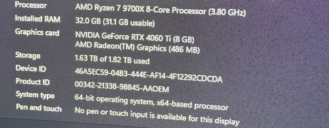 Gaming pc Fully Functional