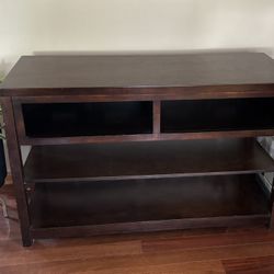 Console  Table with storage Shelves