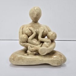 Vintage Mother & Children Sculpture 