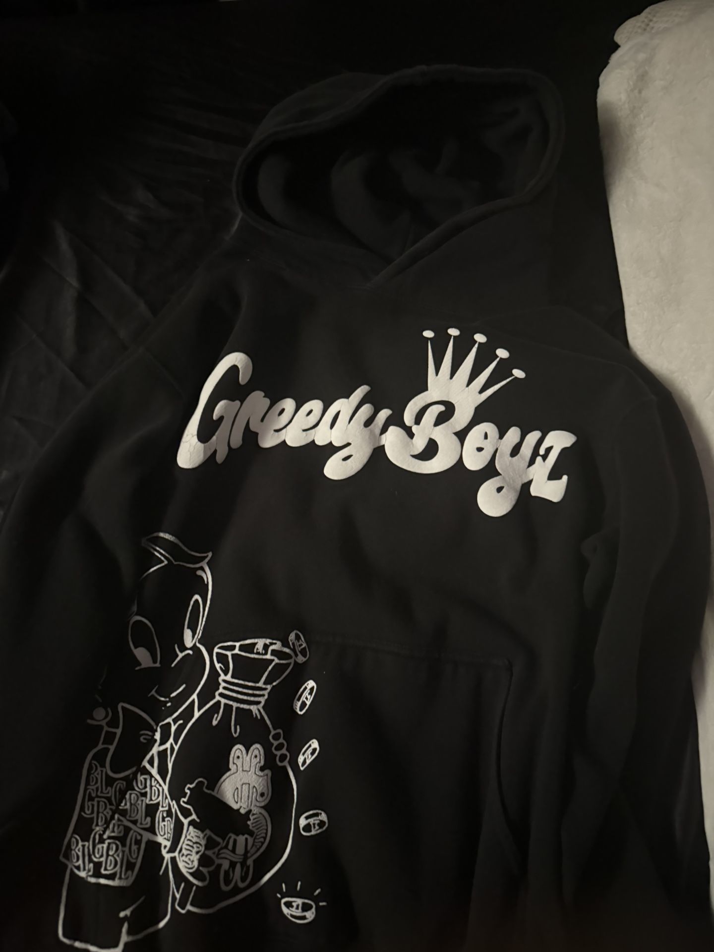 Greedy boyz hoodie Medium