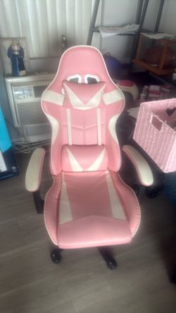 Pink gaming chair