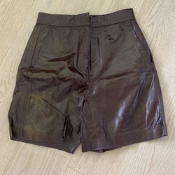 Leather Shorts 