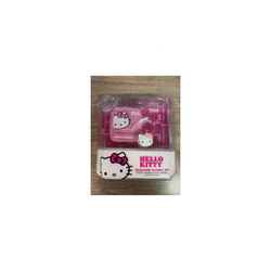 Hello Kitty KT4700 Bluetooth Headset Kit, a single-ear earpiece packaged with a protective carrying pouch