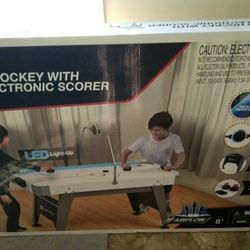 New In Box Led Light Up Air Hockey table 
